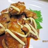 づぼら飯(~_~;)　鶏肉の甘辛マヨ焼き